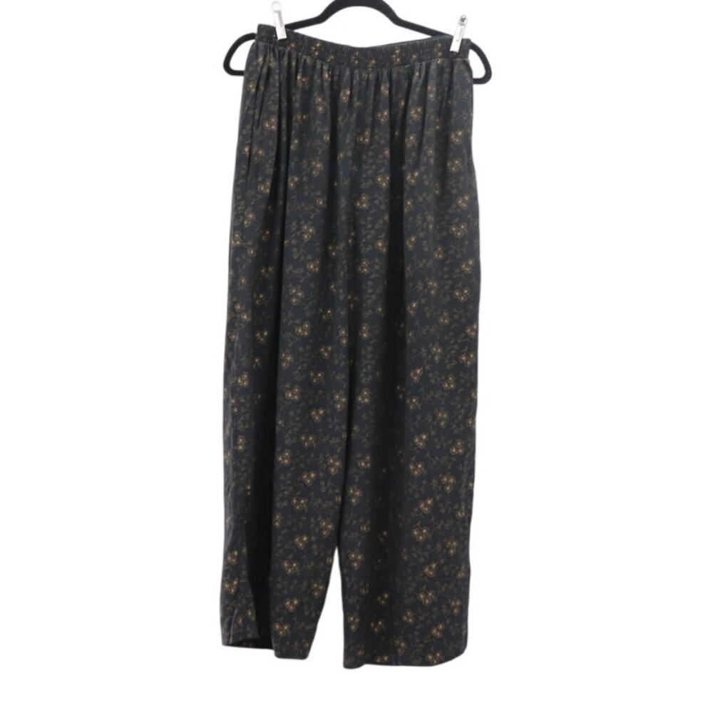 Vintage Plus Preferred Black Wide Leg Crop Pants.